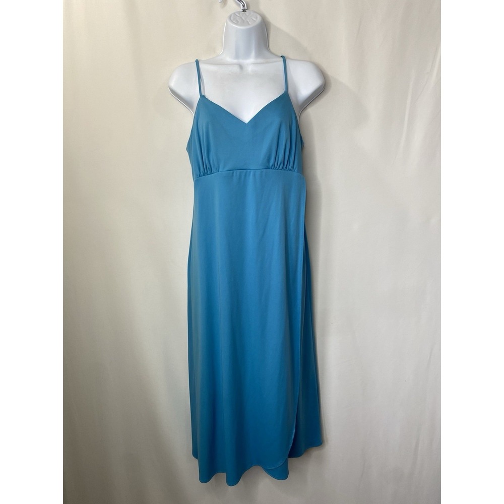Vintage JCPenney Fashion Cocktail Dress Size 16 T Faux Wrap Slinky Going Out 80s